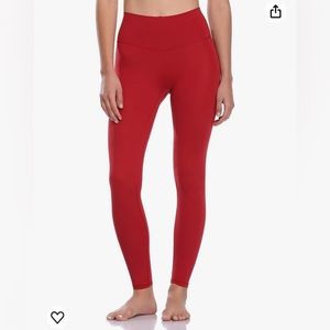 Colorfulkoala red women’s buttery soft high waisted yoga pants